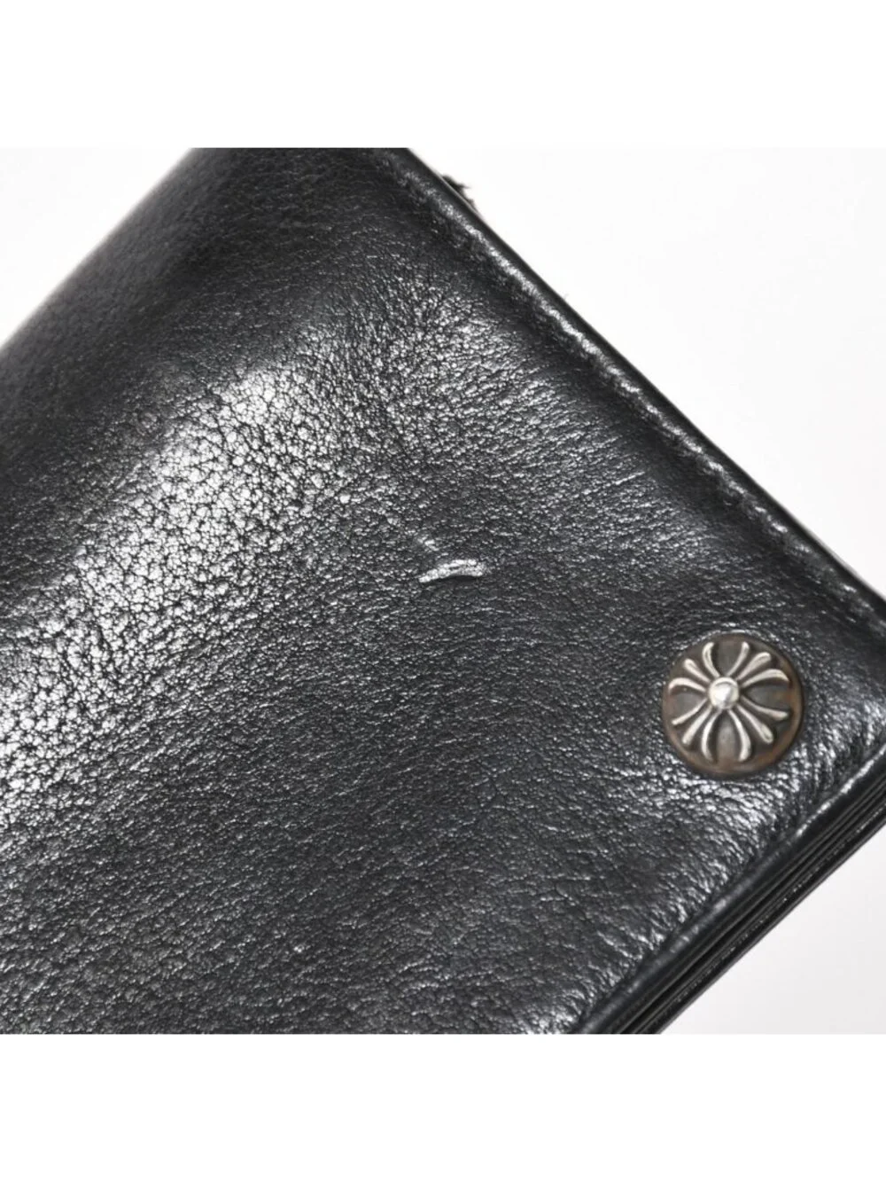 Chrome Hearts Strap Wallet Bifold Crossball Black